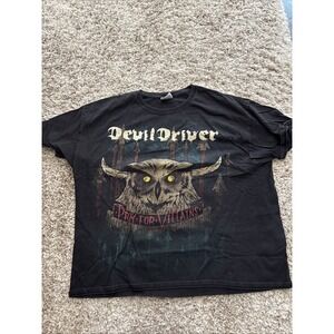 Devil Driver "Pray for Villains" Black T-shirt Size XL‎